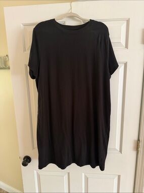 Time and Tru Black XXL Casual T-Shirt Dress